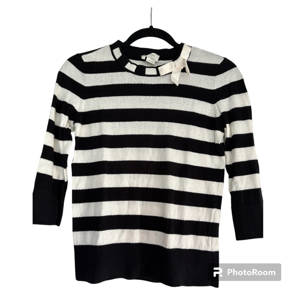 Kate Spade Striped Sweater with Bow. Size Small Worn Once!